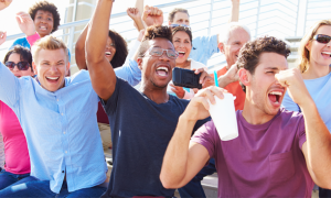 A family is buying game tickets near Macomb Township, MI.