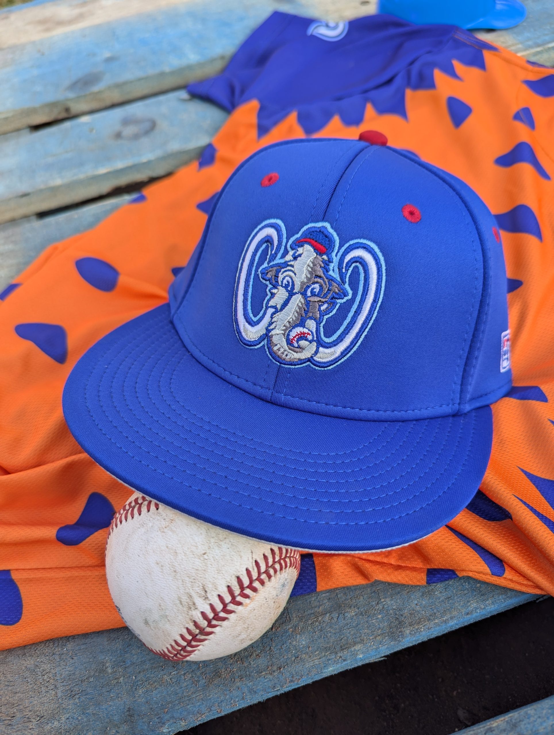 Westside Woolly Mammoths BP cap, royal blue with mammoth mascot face