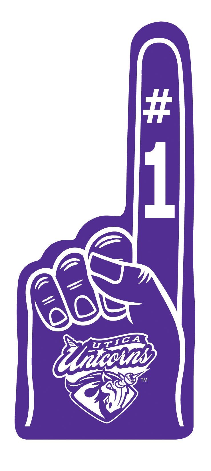 Purple Utica Unicorns Finger - Shore Professional Baseball