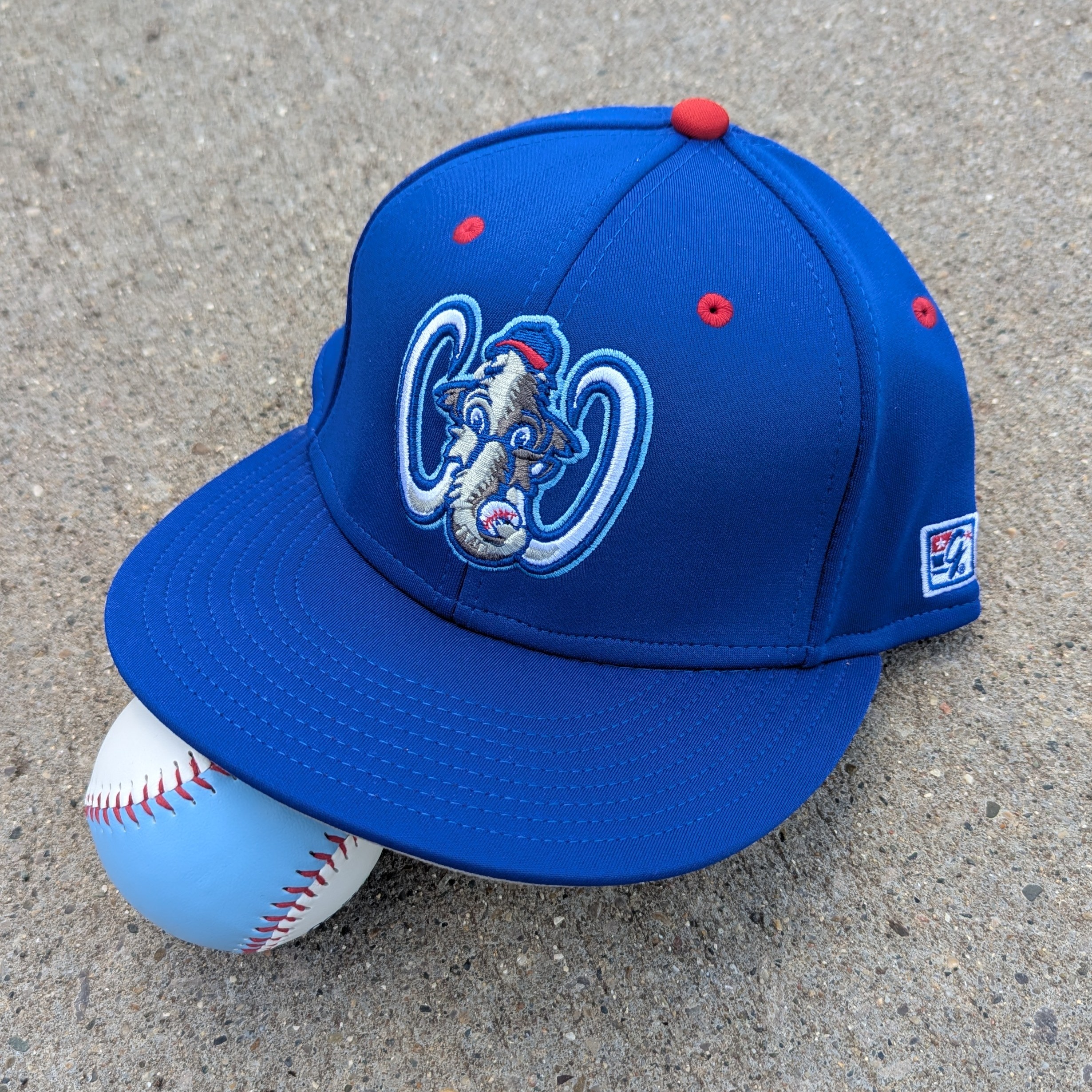 Westside Woolly Mammoths BP cap, royal blue with mammoth mascot face