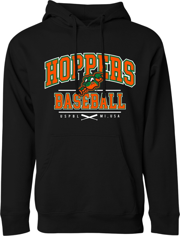 HOPPERS EAG270H Black varsity hoodie
