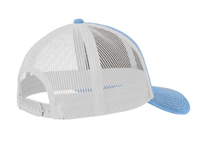 C112 LightBlue White back patch mesh trucker hat
