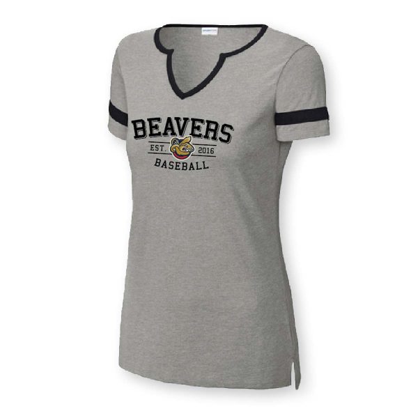 ww Classic NotchNeck BB Beavers vneck LST6041