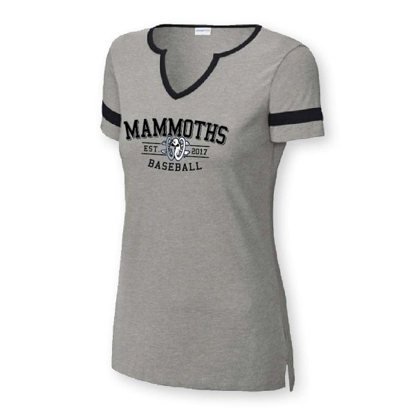 ww Classic NotchNeck WM Mammoths vneck LST6041