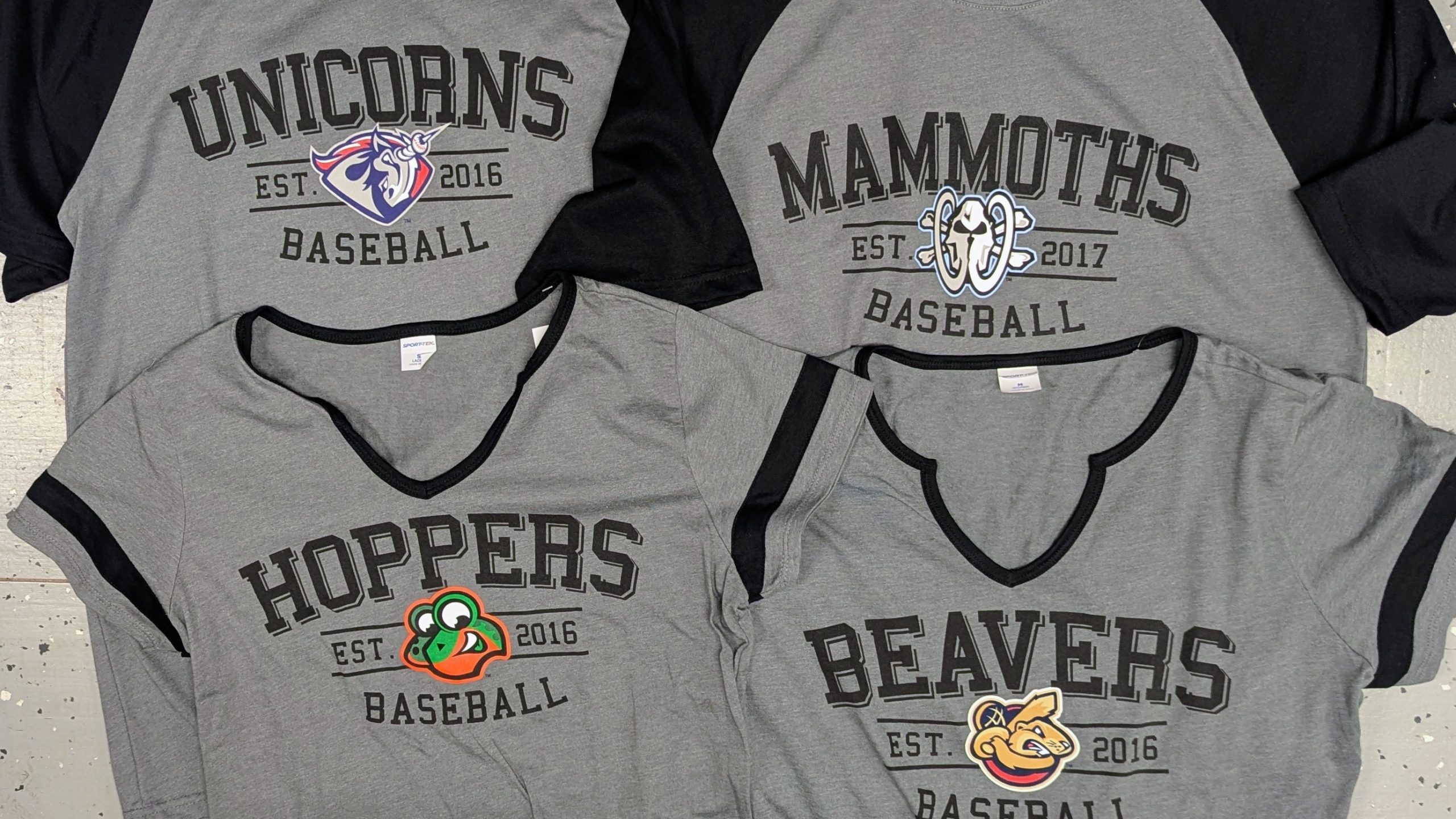 USPBL Classic tees adult raglan and notch neck