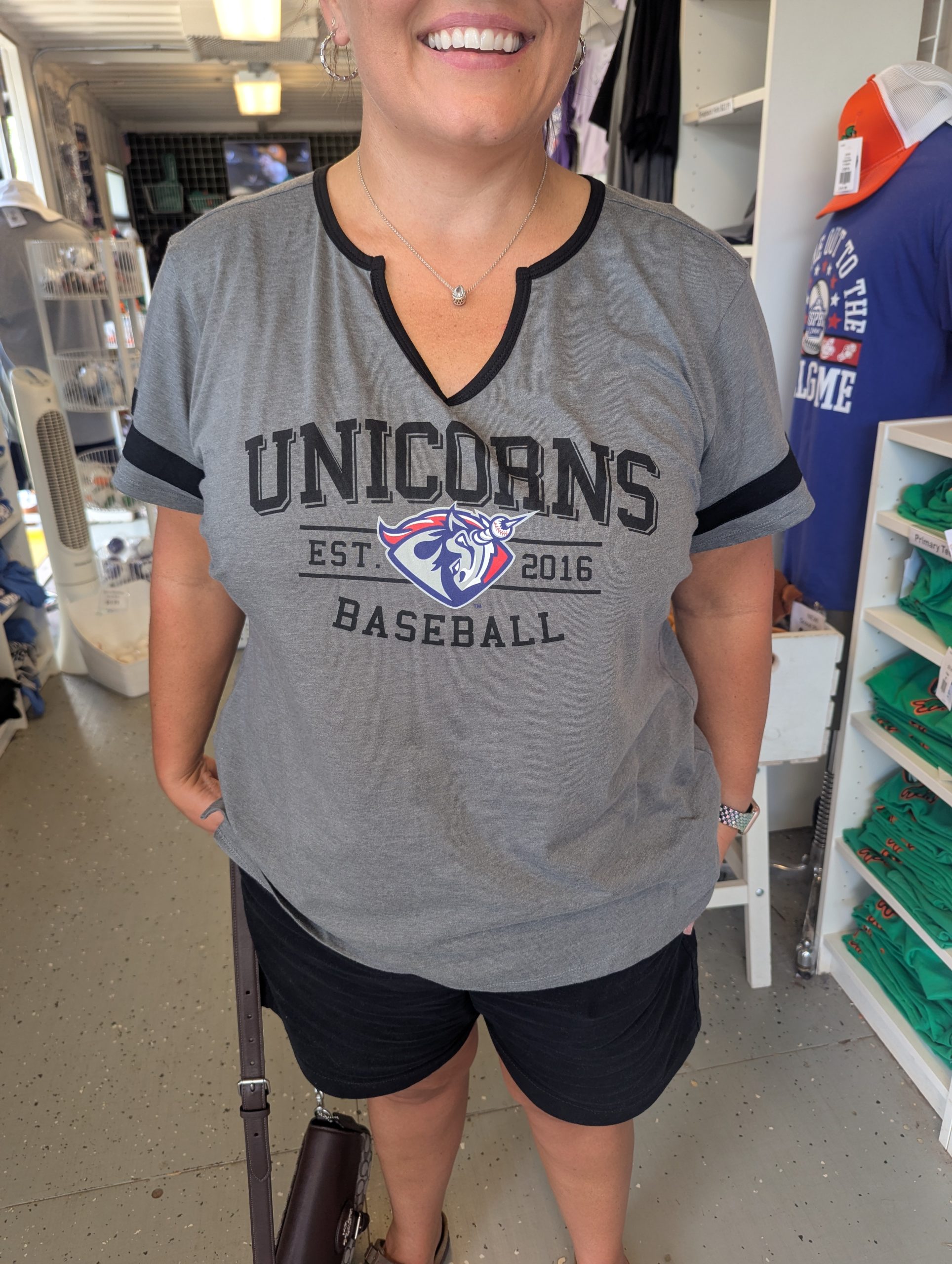 USPBL Unicorns Classic notch neck tee
