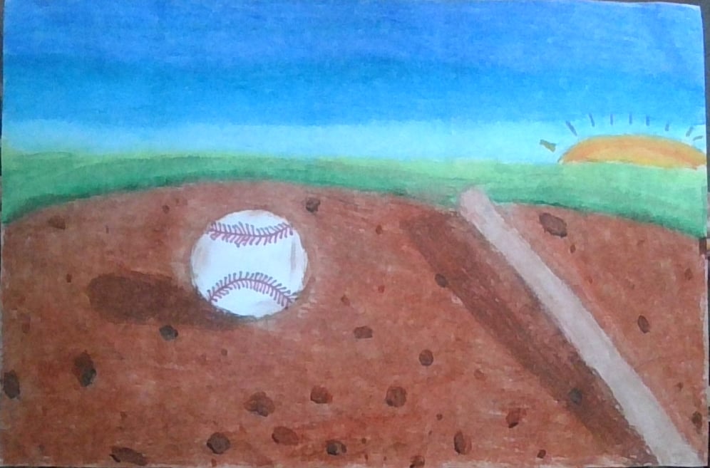 Emma McQuade Sunset After a Hard Baseball Game