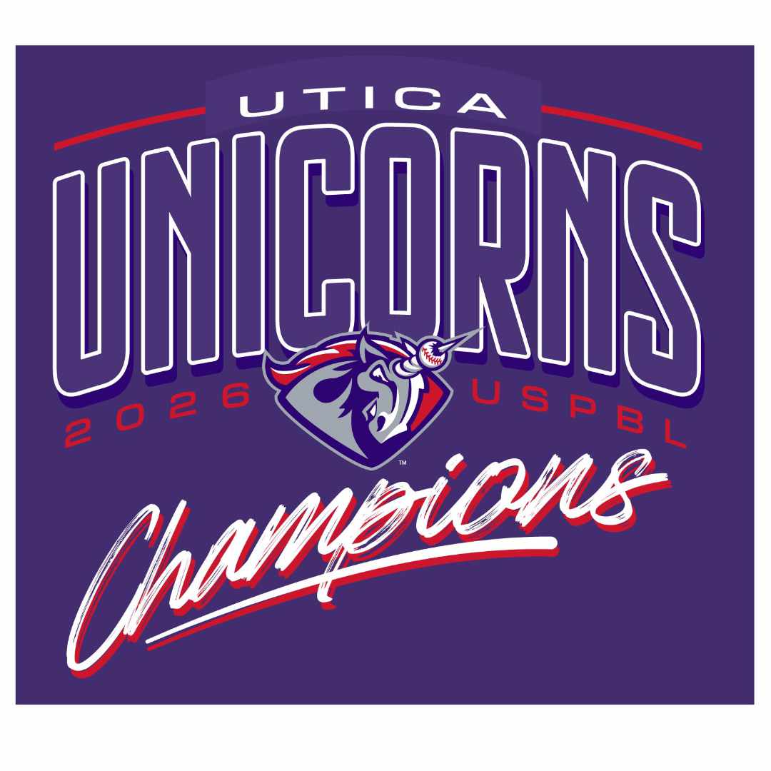 Utica Unicorns Championship Tee front design 2026